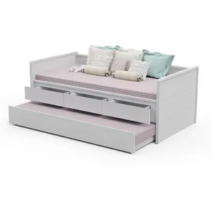 Bicama Infantil 3 Gavetas Laís Carolina Baby Branco Fosco 319