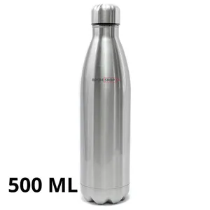 Garrafa de Inox 500ml Resistente a Vácuo - Squeeze para Academia, Esportes, Suco e Chá