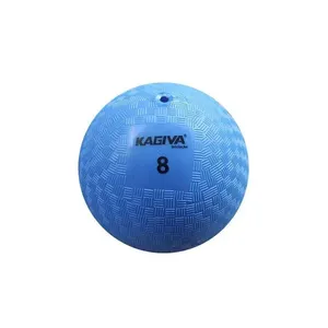 Bola de Iniciação N8 para Crianças Menores de 8 Anos em Borracha Azul Kagiva Bola de Iniciação N8 para Jogos de Queimada e Handebol Azul Kagiva