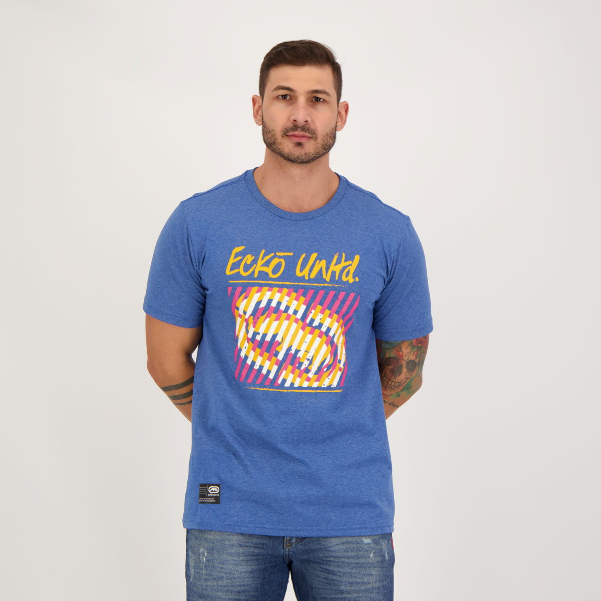 Camiseta Ecko Unltd Logo Azul