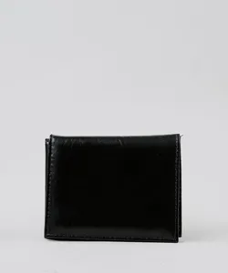 Carteira Masculina em Couro Preta Único