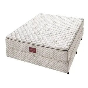 Conjunto Box Casal Espuma D45 Americanflex Clinoflex Trend 138x188x68cm