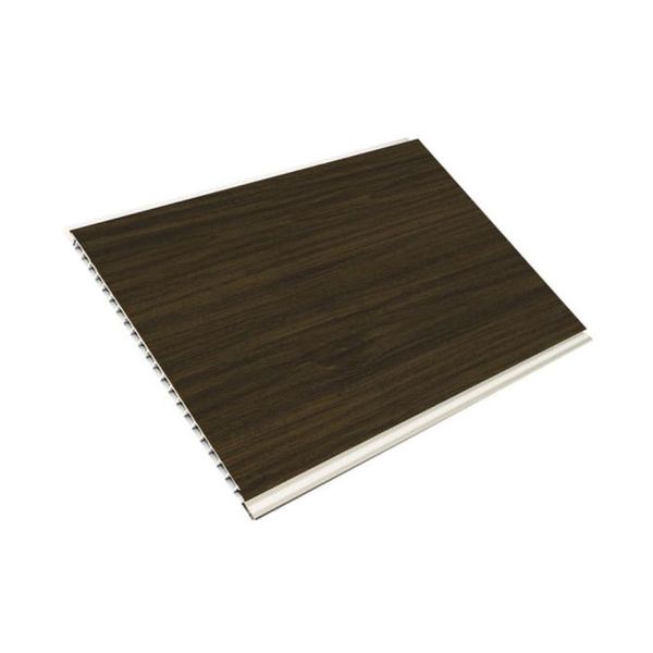 Forro PVC Nogueira Junta Seca 8mm 20x600cm Pacote com 18m² Four Forro PVC Junta Seca Nogueira 8mm 20x600cm Pacote com 18m2