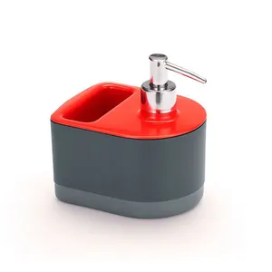 Dispenser para detergente e bucha black e red By Arthy