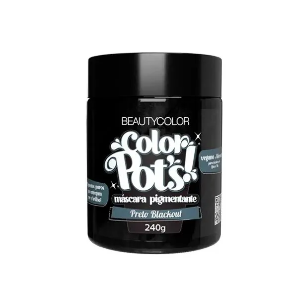 Máscara Pigmentante Preto Blackout Beautycolor 240G