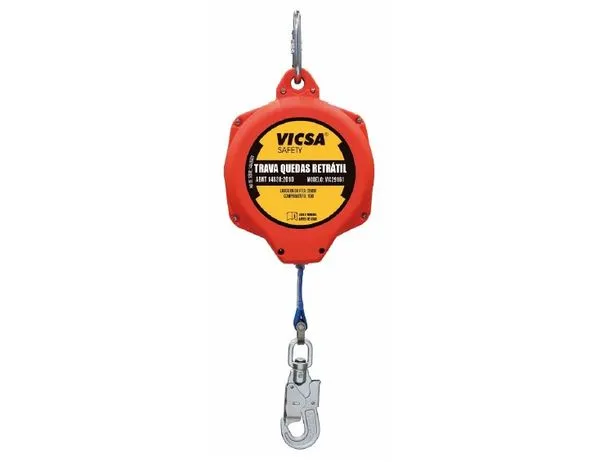 Trava Queda Retratil Fita Poliester Vic29181 com 6M Comprimento Vic29181 - Vicsa