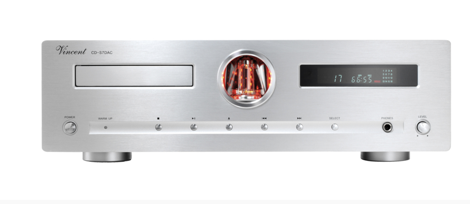 CD-Player Hybrid Vincent CD-S7 DAC Silver 110v