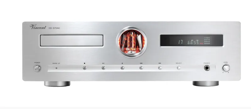 CD-Player Hybrid Vincent CD-S7 DAC Silver 110v