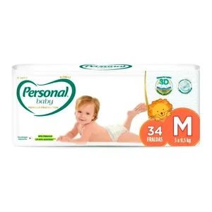 Fralda Descartável Personal Premium Protection M Com 34 Unidades