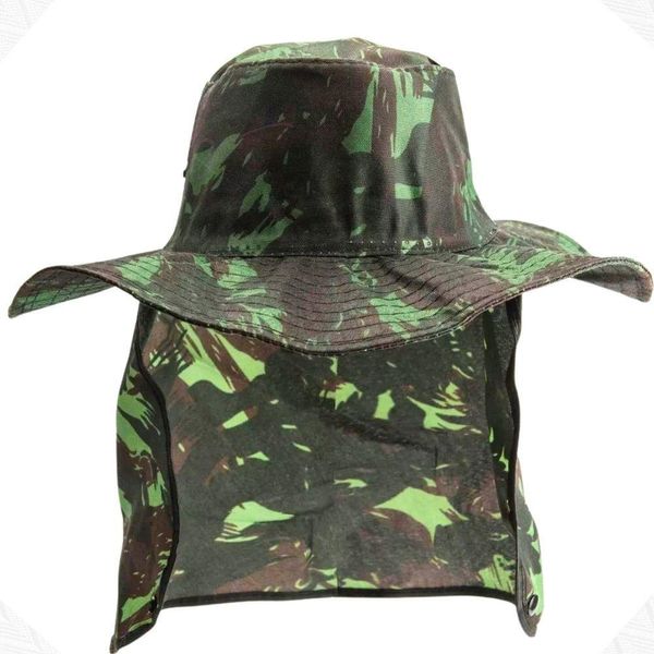 Chapéu Australiano Camuflado Pescador Pesca Sol Proteção Nuca Pescoço