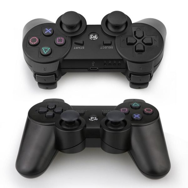 Kit Com 2 Manete Controle Joystick Sem Fio Compatível Com Playstation 3 Ps3