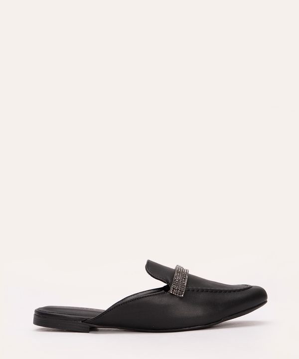 mule tiras com strass via uno preto 39