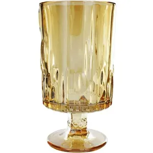 Vaso Decorativo Netuno Redondo 10X10X18,5CM em Vidro para Flores Naturais Ou Artificiais Âmbar Vaso Decorativo Netuno Redondo 10X10X18,5CM em Vidro Âmbar para Decoração de Ambientes
