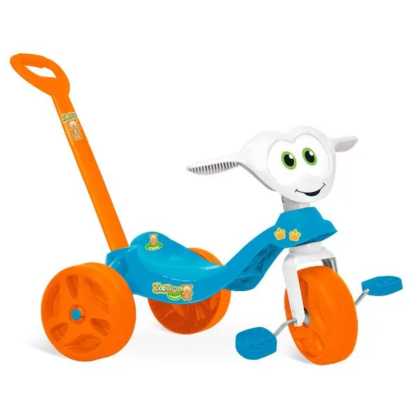 Triciclo Zootico Passeio - Azul - Bandeirante