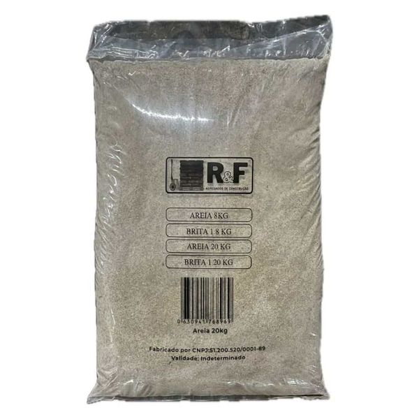 Areia Média Lavada 20Kg R&F Areia Lavada Média 20Kg R&F