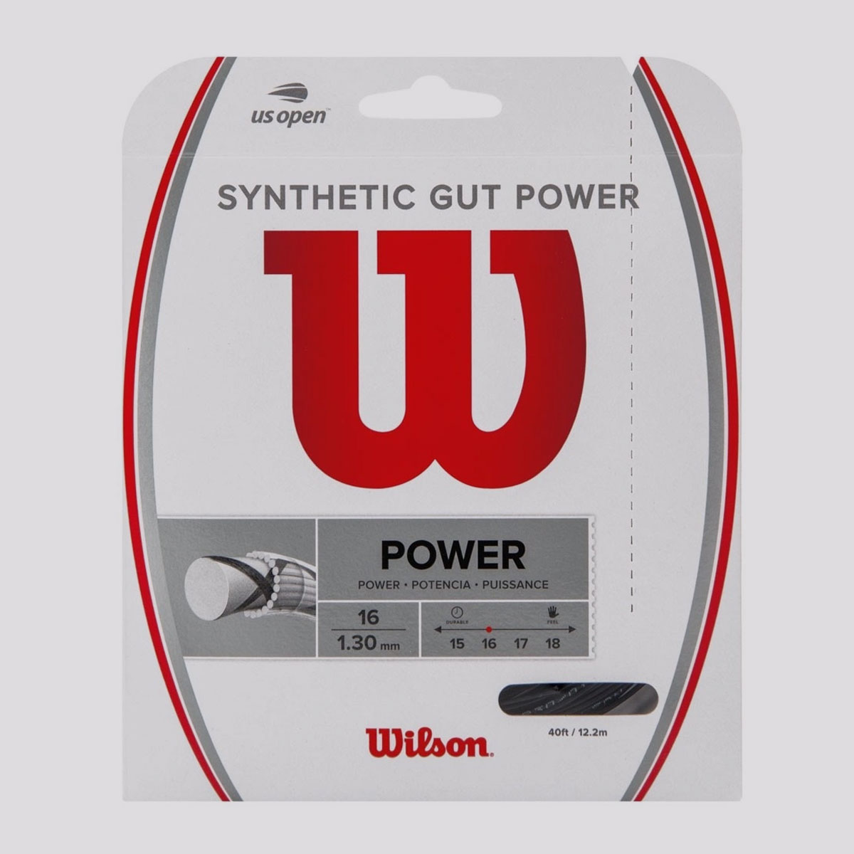 Corda para Raquete Wilson Synthetic Gut Power 16 P