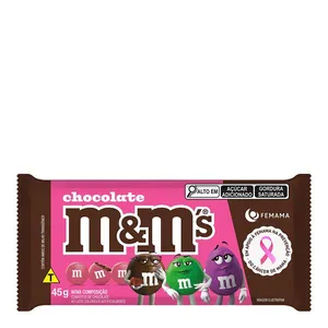 Confeito De Chocolate Ao Leite M&M's Edição Especial Pink 45g