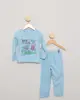 Pijama Bebê Soft Manga Longa Estampa Futebol Azul 3