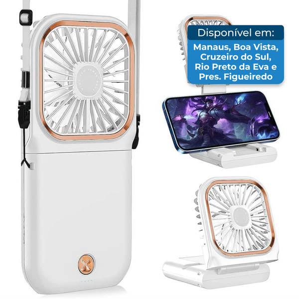 Ventilador Portátil ALLXIN USB 3000mAh Com Alça A-BI