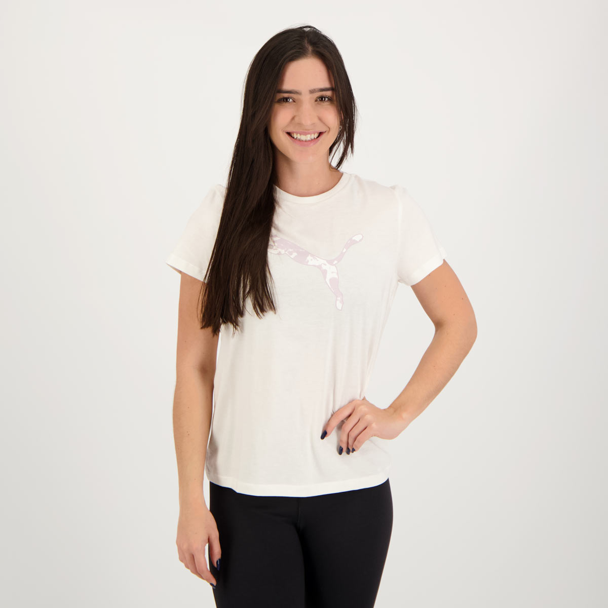 Camiseta Puma Summer Graphic Feminina Branca