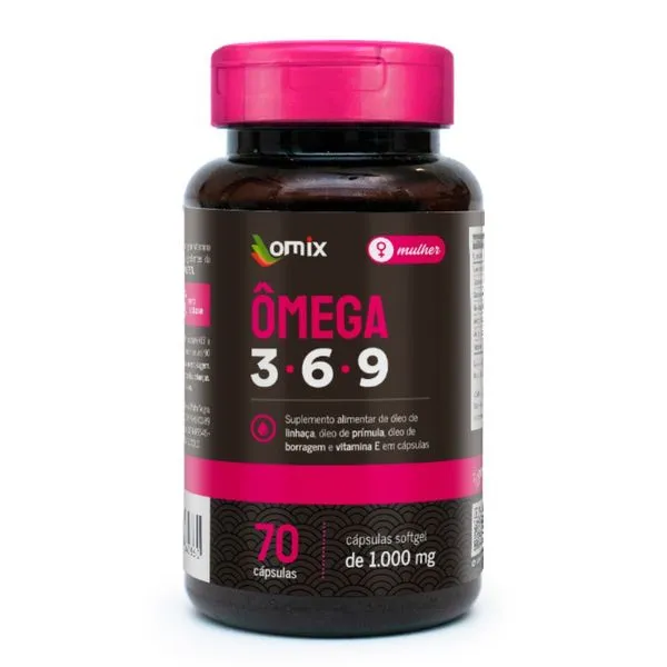 Suplemento Alimentar Omix Ômega 3.6.9 Mulher 70 Cápsulas