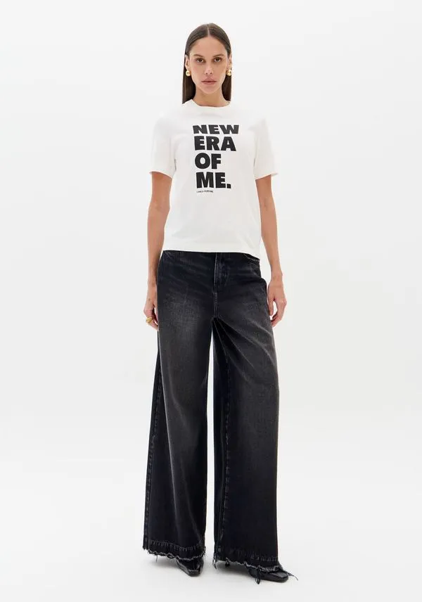 T-shirt Regular Com Mangas Curtas Branco G