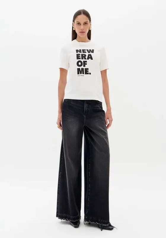 T-shirt Regular Com Mangas Curtas Branco G