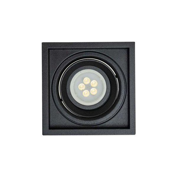 Spot Embutir Recuado Microborda Dicroica Mr16 Preto - Interlight