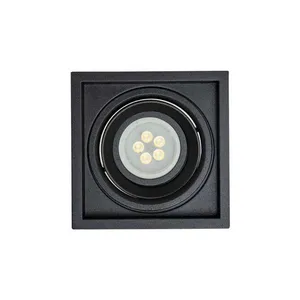Spot Embutir Recuado Microborda Dicroica Mr16 Preto - Interlight