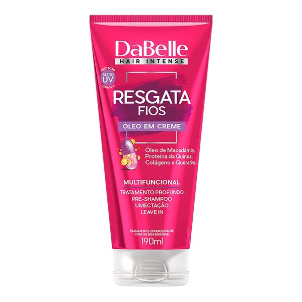 Óleo Capilar Em Creme DaBelle Multifuncional Resgata Fios 190ml