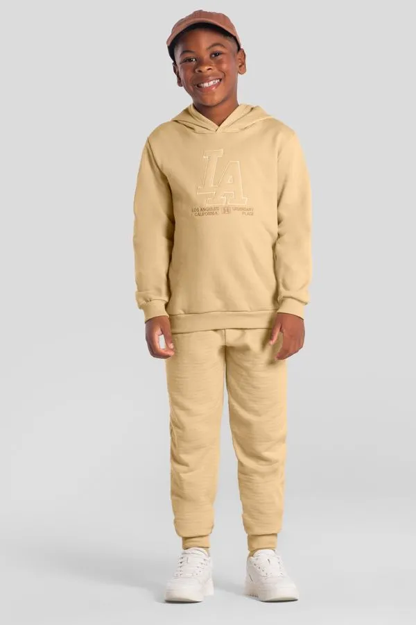 Conjunto infantil menino em moletom com bordado Brandili -4