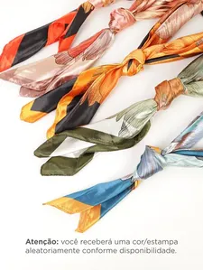 Lenço Acetinado Estampado SORTIDO