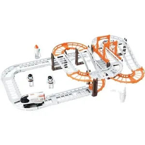 Pista de Brinquedo Super Pista 57cm com Ônibus Foguete Satélite e 2 Astronautas Pista de Brinquedo Super Pista 57cm com Foguete Satélite e Astronautas