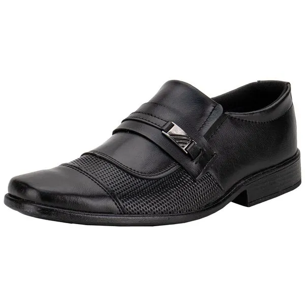 Sapato Infantil Masculino Social Mais Leve 107 PRETO 01 34