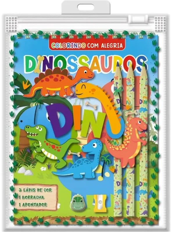 Dinossauros Colorindo com Alegria
