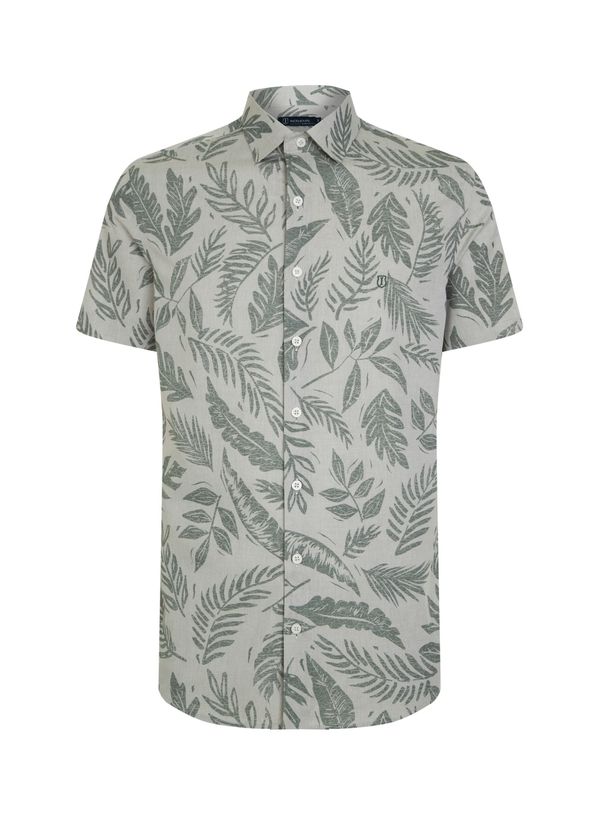 Camisa Slim Fit Estampada Algodão Masculina Individual 5