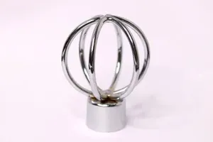 Ponteira Para Varão de Cortina Globo 28mm Cromado DEVICTOR