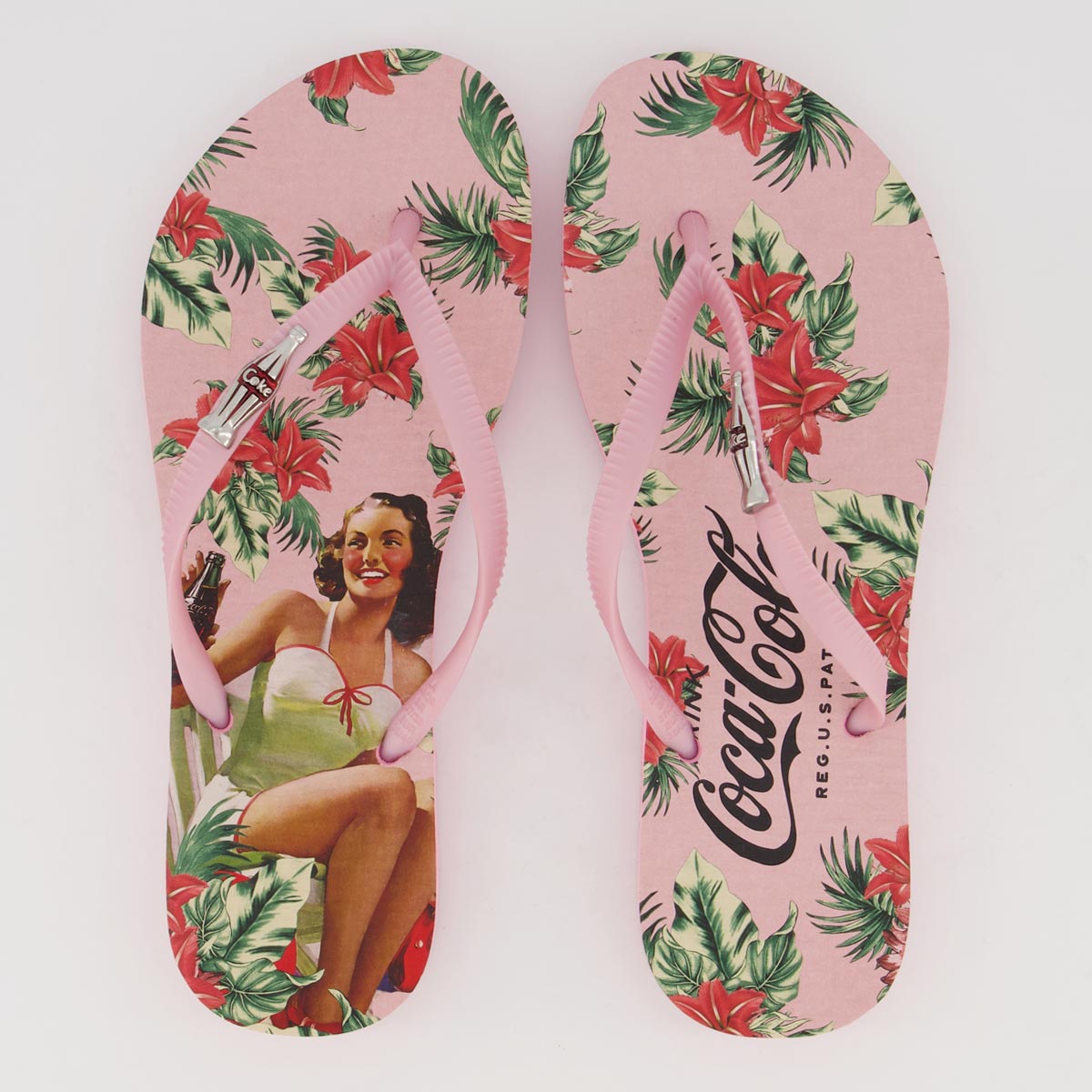Chinelo Coca Cola Summer Girl I Feminino Rosa