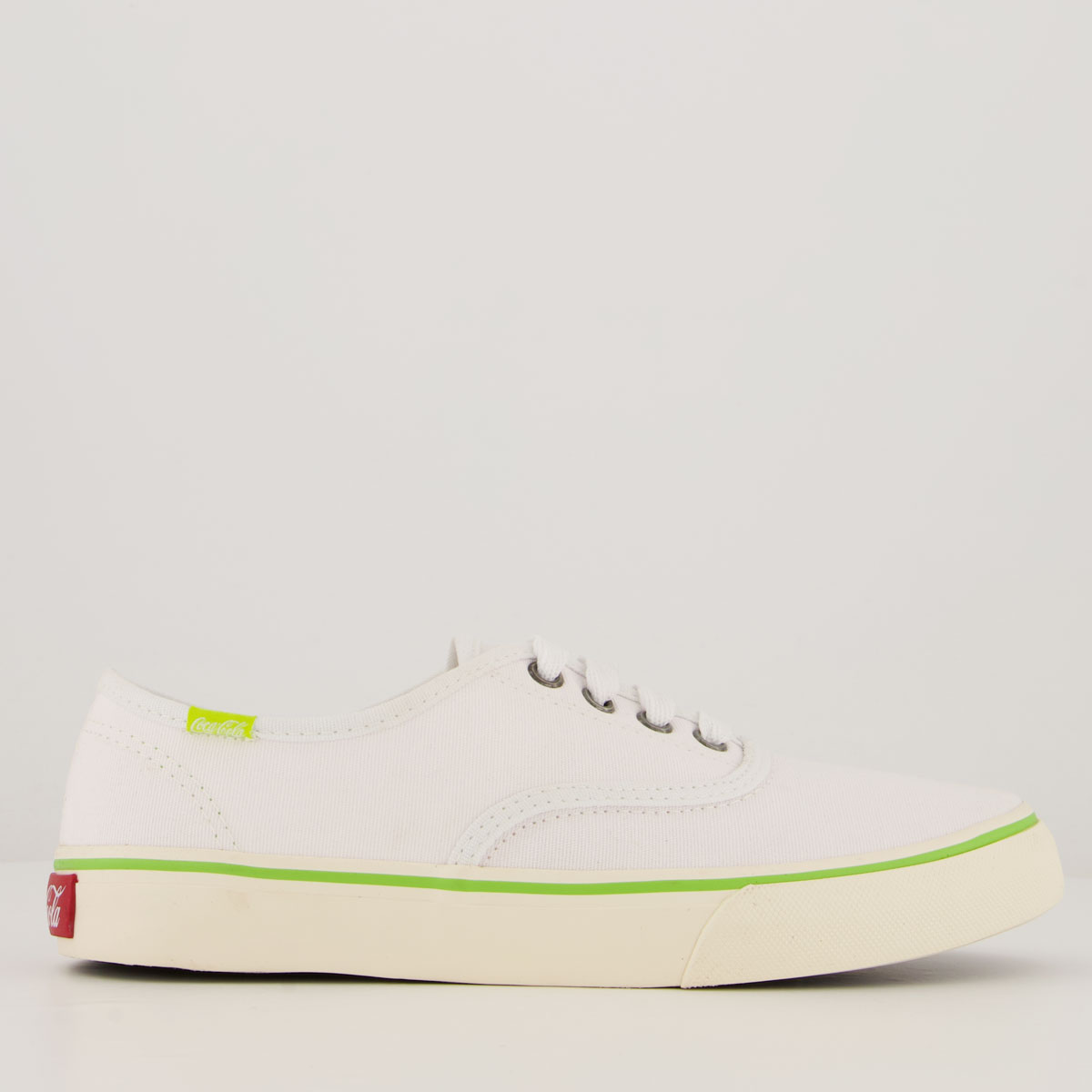 Tênis Coca Cola Kick Summer Feminino Branco e Verd