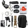 Kit De Sobrevivência E Atividades Camping Bolsa Preta Emergência Selva Escoteiro Acampar