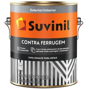 Tinta Esmalte Brilhante Contra Ferrugem 3,6 Litros Cinza Escuro - 50581390 - SUVINIL