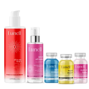 Kit Cronograma Capilar Lunell + Leave - in 10x1 + Sérum (5 Produtos)