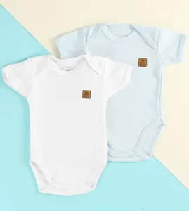 Kit Body Fio Egípcio com 2 unidades 221178 De 0 a 12 meses Azul - M