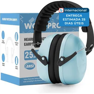 Abafador De Ouvido Infantil Workpro NR 25DB Azul A-MBI