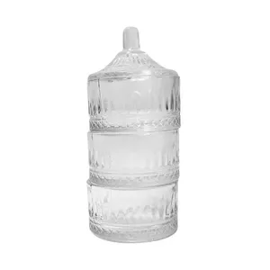 Bomboniere Rayan 3 Andares 15cm Vidro FH-9 (MP)