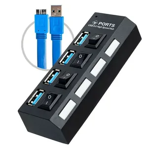 HUB USB 3.0 High Speed com 4 Portas