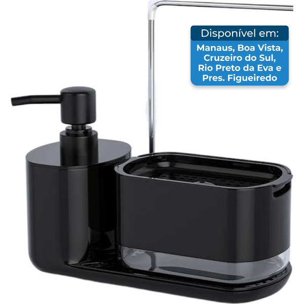 Dispenser para Detergente 5 em 1 Funkylee Preto A-BI
