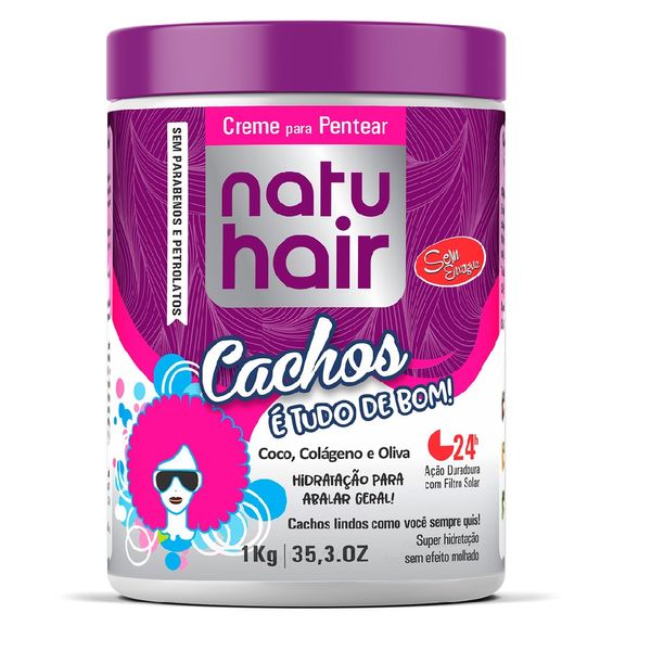 Creme para pentear Natuhair Cachos é tudo de bom 1kg