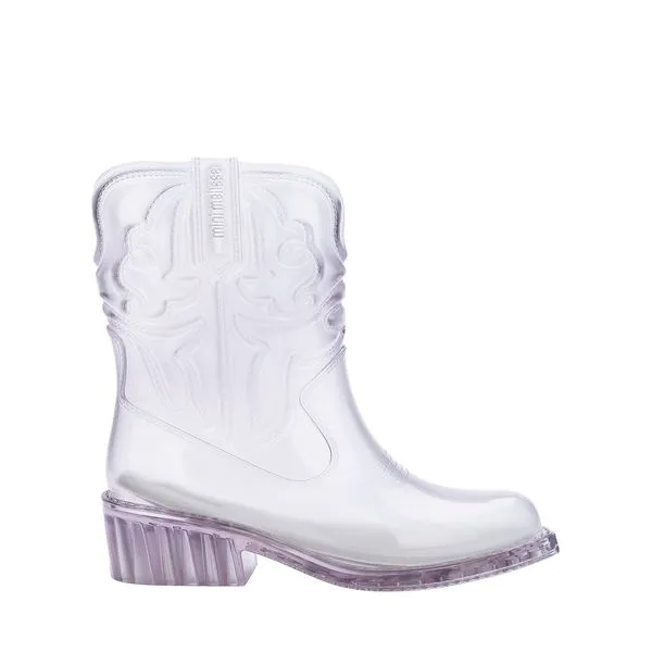 Mini Melissa Texas Boot infantil Vidro 36192-33