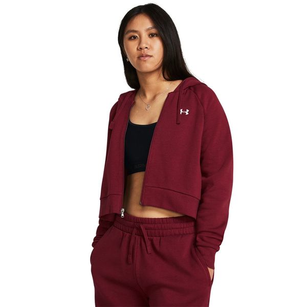 Moletom Feminino Under Armour Rival Fleece Crop P Vermelho